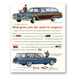 1960 Ford Country Squire Print Ad | Most Wagons