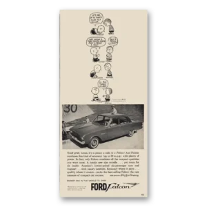 1960 Ford Falcon Print Ad | Good Grief Linus
