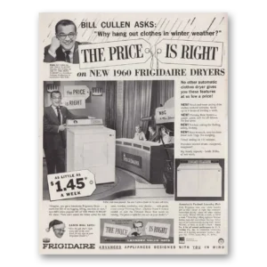 1959 Frigidaire Washer Print Ad | Bill Cullen