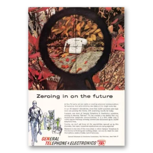 1960 General Telephone GTE Print Ad | Zeroing In