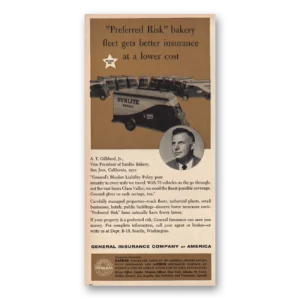 1960 General Insurance Print Ad | Sunlite Bakery