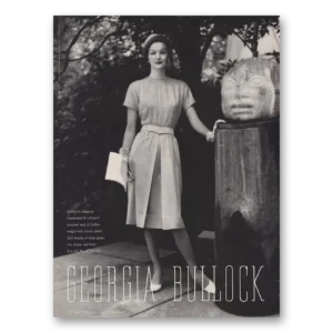 1960 Georgia Bullock Print Ad | California Elegance