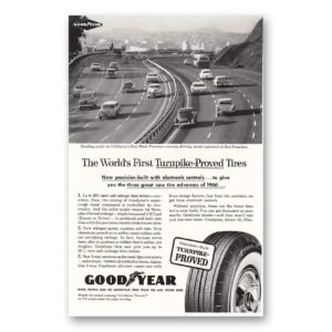 1960 Goodyear Tires Print Ad | Bay Shore