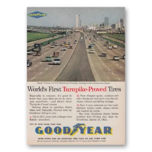 1960 Goodyear Tires Print Ad | Stemmons Freeway