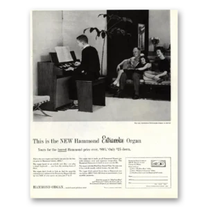 1960 Hammond Organ Print Ad | Extravoice Organ
