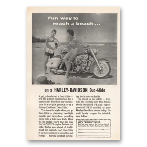 1960 Harley Davidson Print Ad | Fun Way