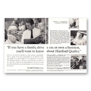1960 Hartford Insurance Print Ad | Have Family