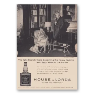 1960 House of Lords Print Ad | Heavy Favorite