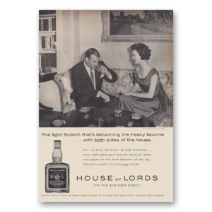 1960 House of Lords Print Ad | Heavy Favorite