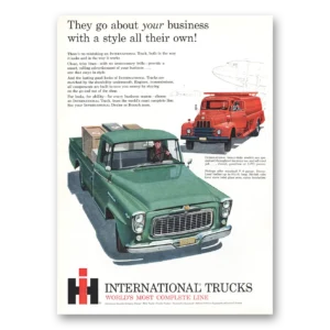 1960 International Trucks Print Ad | Go About Your Business