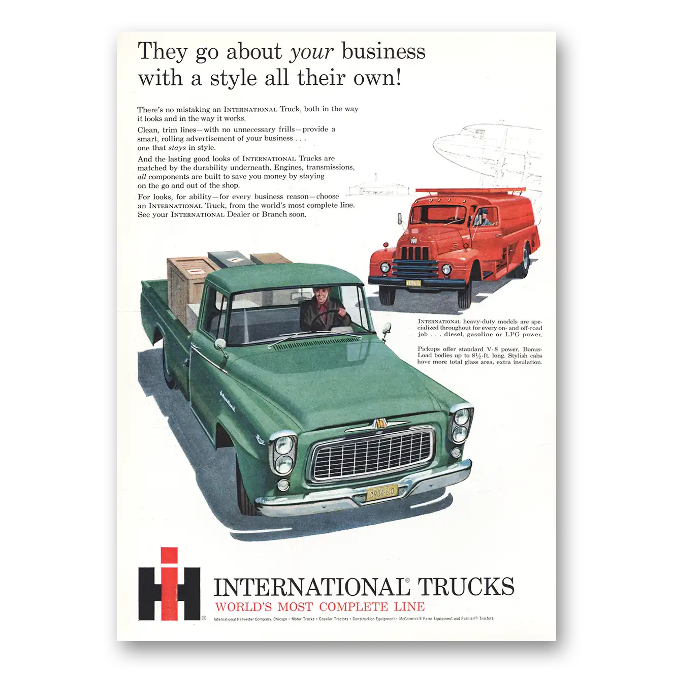 1960 International Trucks Print Ad | Go About Your Business