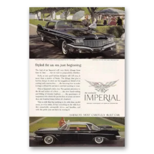 1960 Chrysler Imperial Print Ad | Era Just Beginning