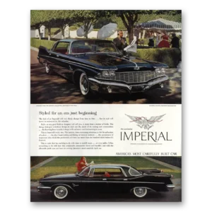 1960 Chrysler Imperial Print Ad | Just Beginning