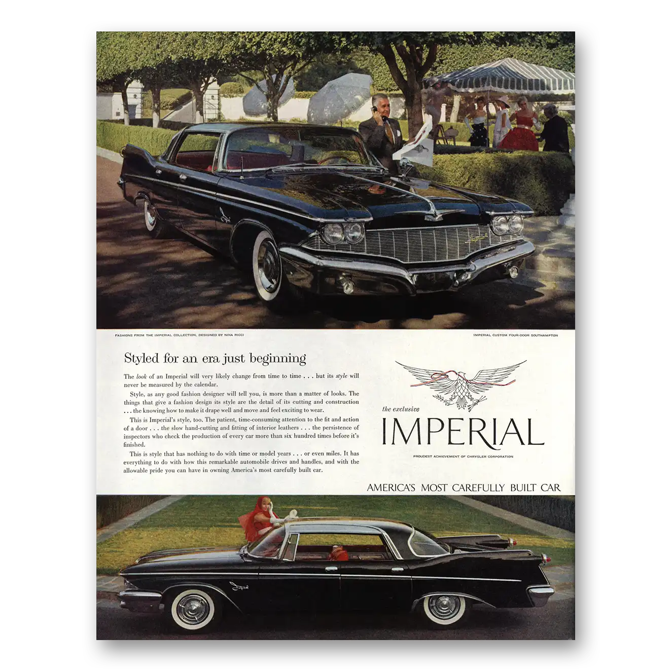 1960 Chrysler Imperial Print Ad | Just Beginning