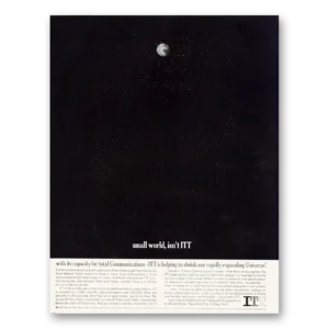 1960 ITT International Telephone Print Ad | Small World