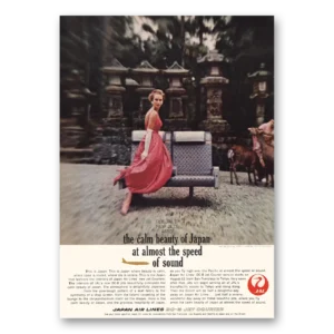 1960 Japan Air Lines Print Ad | Speed Of Sound