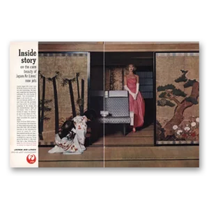 1960 Japan Air Lines Print Ad | Calm Beauty