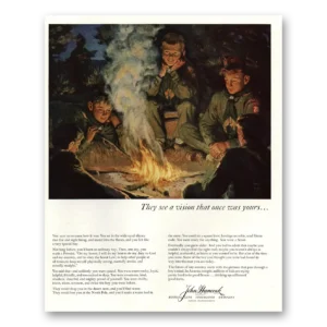 1960 John Hancock Insurance Print Ad | Boy Scouts