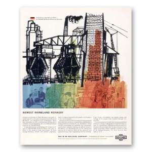 1960 M W Kellogg Print Ad | Rhineland Refinery