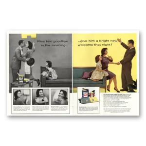 1960 Super Kem Tone Paint Print Ad | Kiss Him
