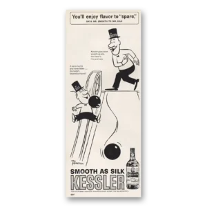 1960 Kessler Whiskey Print Ad | Enjoy Flavor To Spare