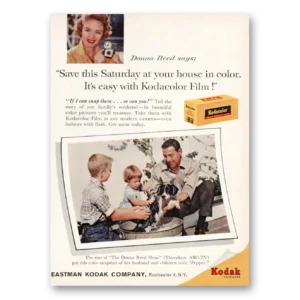 1960 Kodak Film Print Ad | Donna Reed