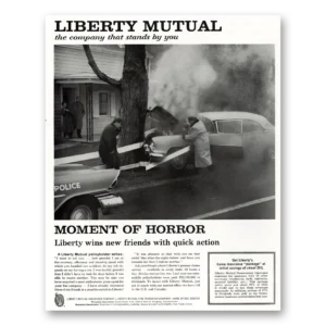 1960 Liberty Mutual Insurance Print Ad | Moment Horror