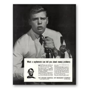 1960 Lincoln National Life Insurance Print Ad | Sophomore