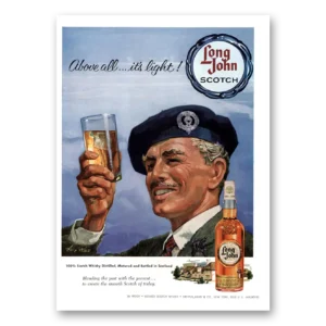 1960 Long John Scotch Print Ad | Above All