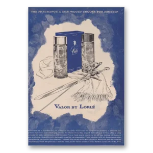 1960 Valor Cologne Print Ad | Fragrance