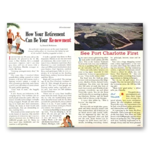 1960 Port Charlotte Florida Print Ad | Retirement