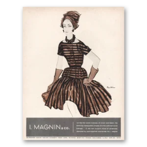 1960 I Magnin Print Ad | Subtle Interplay
