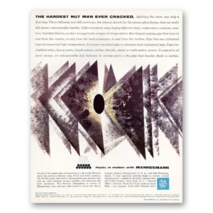 1960 American Mannex Print Ad | Mannesmann