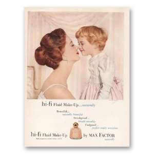 1960 Max Factor Cosmetics Print Ad | Hi Fi Fluid