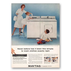 1960 Maytag Washer Dryer Print Ad | This Simple