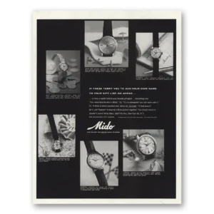 1960 Mido Watch Print Ad | Tempt You