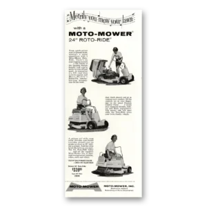 1960 Moto Mower Print Ad | Merrily