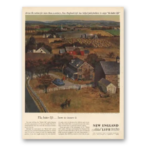 1960 New England Mutual Life Insurance Print Ad | Across Nation