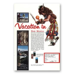 1960 New Mexico Print Ad | Indian Ceremonial