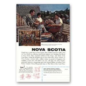 1960 Nova Scotia Canada Print Ad | Port Royal