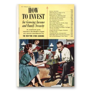1960 New York Stock Exchange Print Ad | How To Invest
