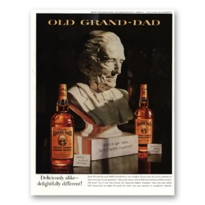 1960 Old Grand-Dad Bourbon Whiskey Print Ad | Deliciously Alike