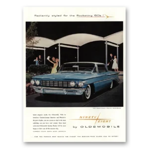 1960 Oldsmobile Ninety Eight Print Ad | Radiantly Styled