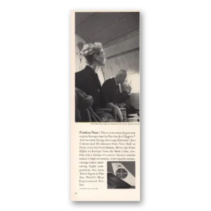 1960 Pan Am Print Ad | Jet Clippers