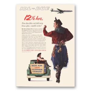 1960 Pan Am Print Ad | Idl To Bue