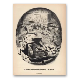 1960 Philadelphia Bulletin Print Ad | Small Car