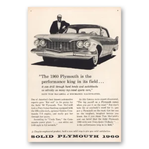 1960 Plymouth Print Ad | Performance King