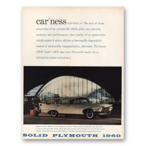 1960 Plymouth Print Ad | Car Ness Lrg