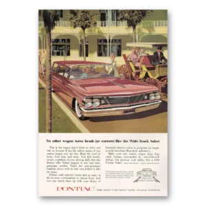 1960 Pontiac Safari Print Ad | No Other Wagon