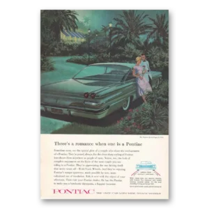1960 Pontiac Ventura Print Ad | Threes Romance